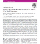 Oncoplastic Breast Reconstruction